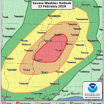 Severe weather outbreak expected in the mid-South