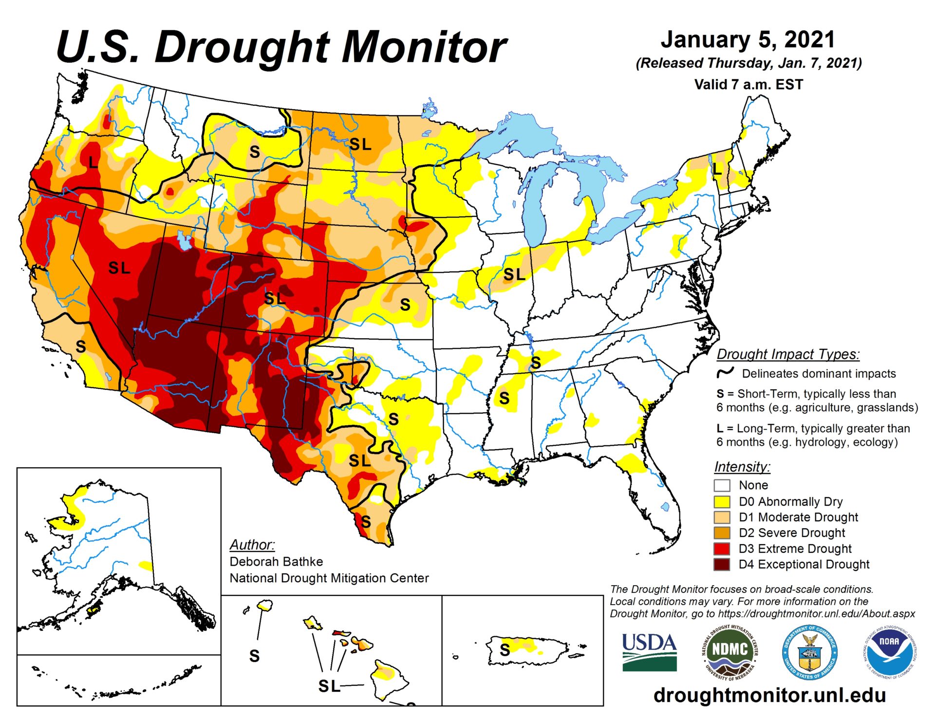 US Drought Monitor shows 60% of country lacking moisture ...