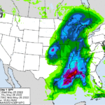 Rains on parts of the Plains shift into some of the Corn Belt