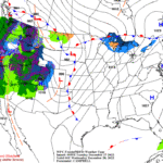 A warm-up underway on the central, southern Plains