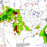 Shower clusters on the Plains; fair, dry cool weather covers the eastern Corn Belt