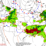 Summer-like warmth on the Plains; cool, unsettled weather lingers in the eastern Corn Belt