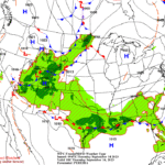 Largely fair & dry across the eastern Corn Belt; a few showers across the Plains, upper Midwest